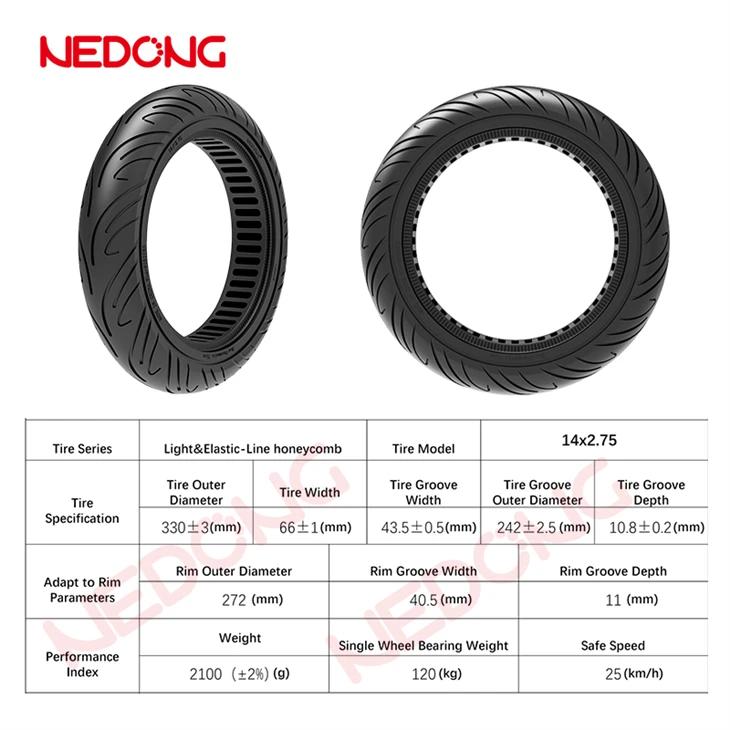 NEDONG14*2.75 Inch Tyres For Ebike Puncture-resistant price